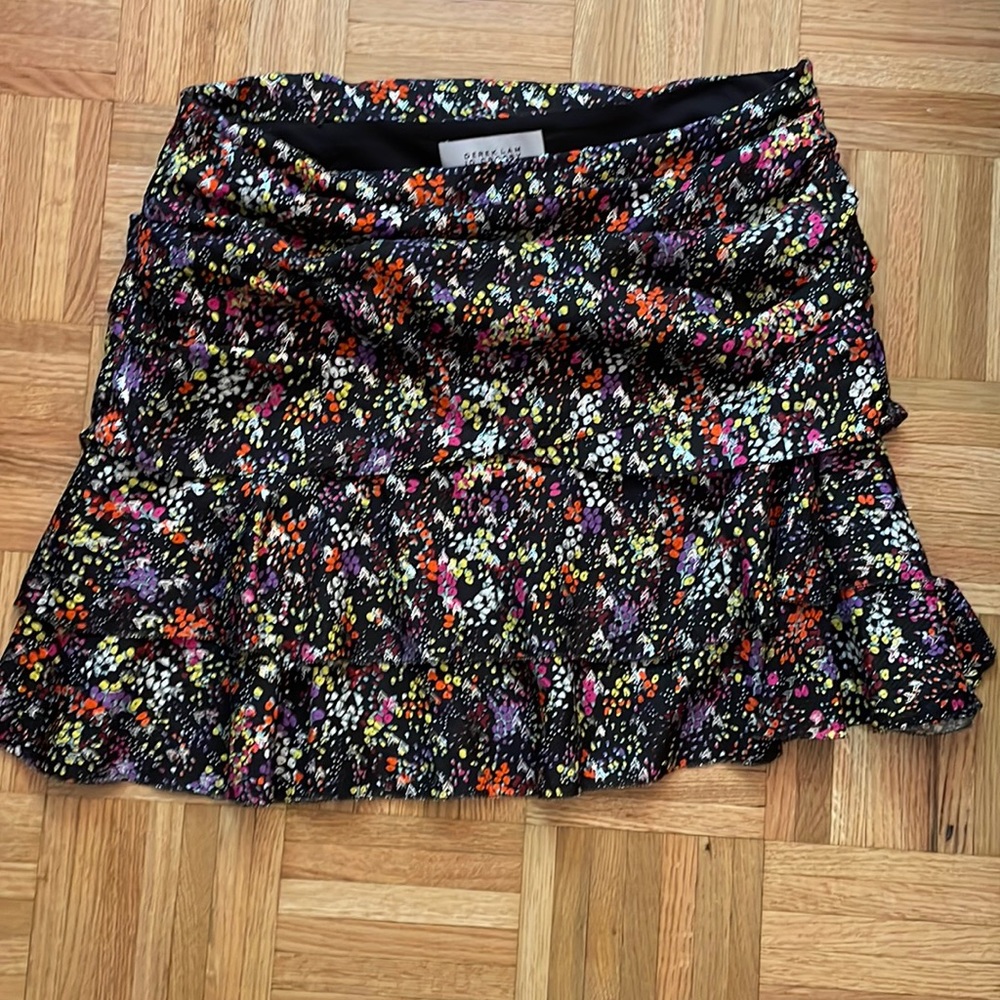 Brand new multi colored Derek Lam mini skirt